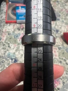 Titanium Men's Plain Band Ring - size 10